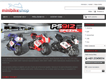 Tablet Screenshot of minibike-shop.sk